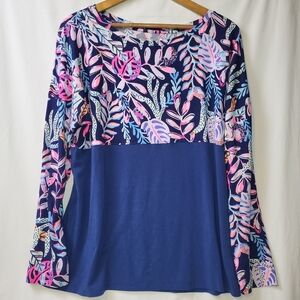 Lilly Pulitzer Finn Long Sleeve Shirt Women's Size Large